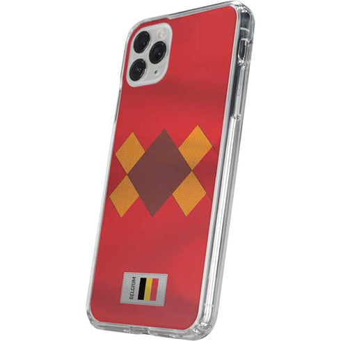 Belgium Soccer Flag iPhone 11 Pro Clear Case